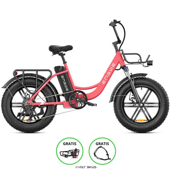 ENGWE L20 - Fatbike - Roze- Volt Bikes