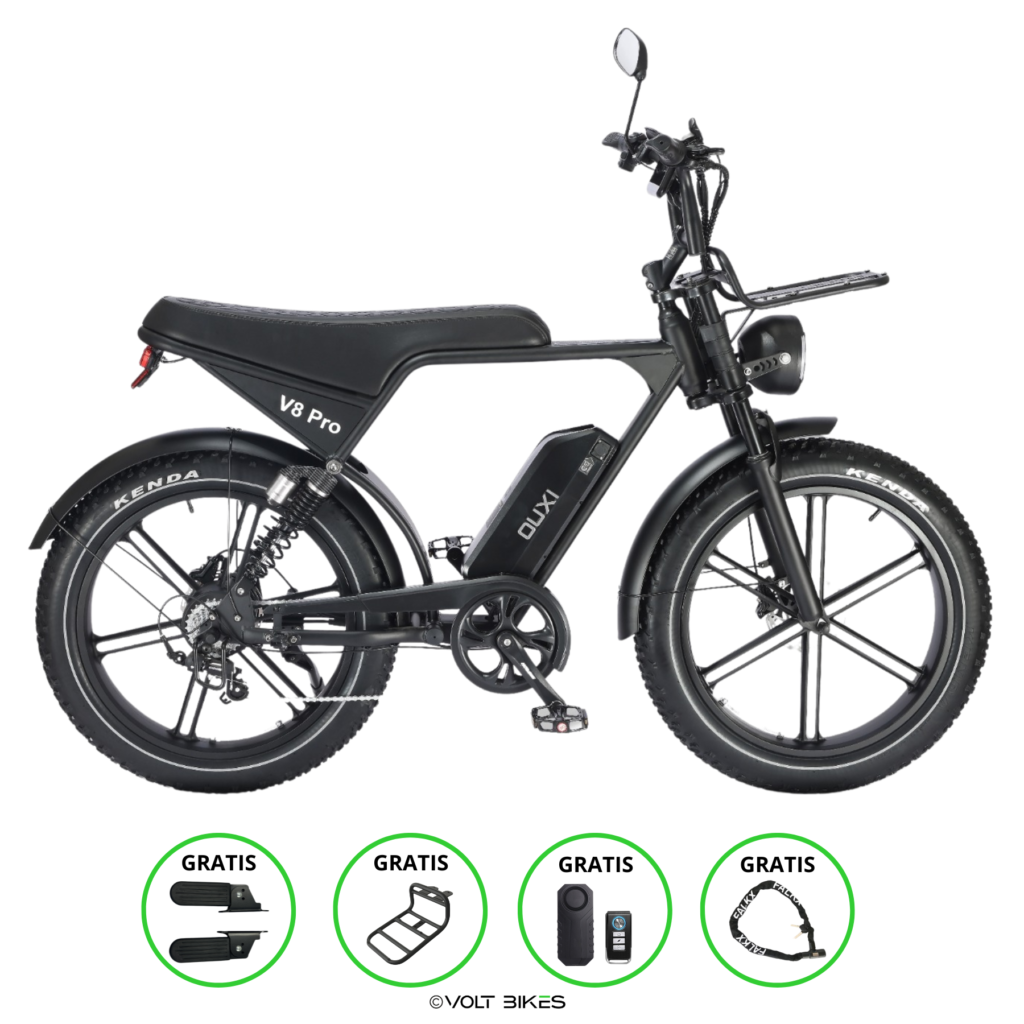 OUXI V8 Pro Fatbike - 24 inch - Zwart