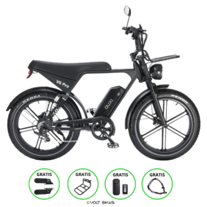 OUXI V8 Pro Fatbike - 24 inch - Zwart