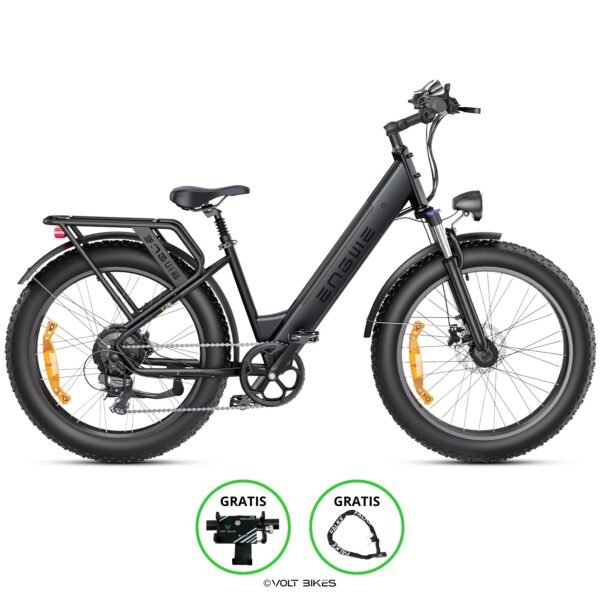 ENGWE E26 Zwart - Lage instap Fatbike - VOLT BIKES