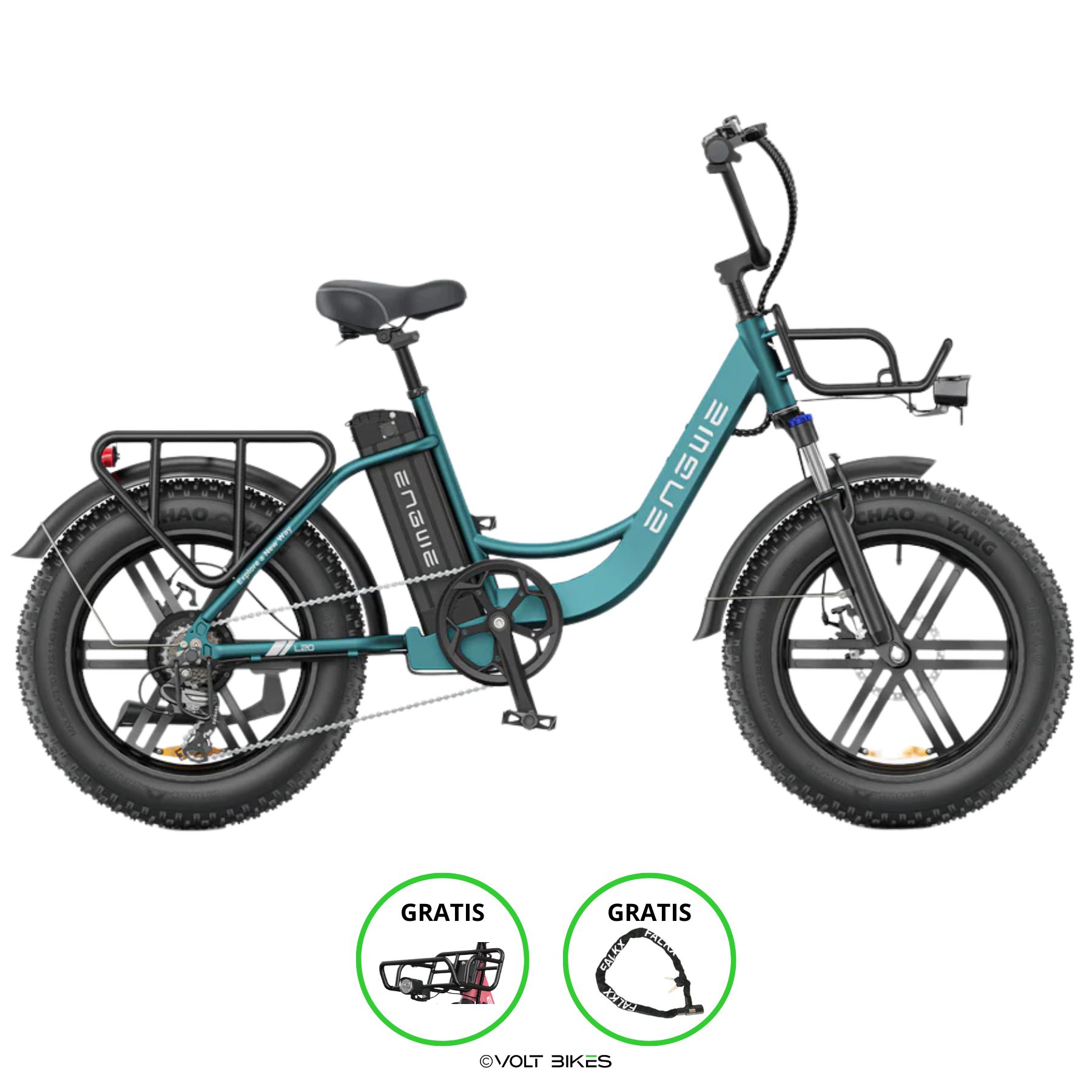 ENGWE L20 Boost - Fatbike - Zeegroen - Volt Bikes