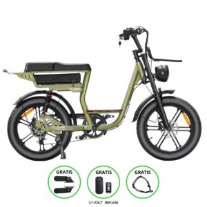 Fatbike V20 Pro - Comfort - Lage instap - Groen