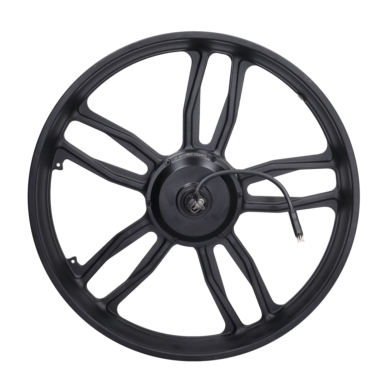 Ouxi/V20 Pro – Motor Met Achtervelg – Zwart Rechterzijde – 250W
