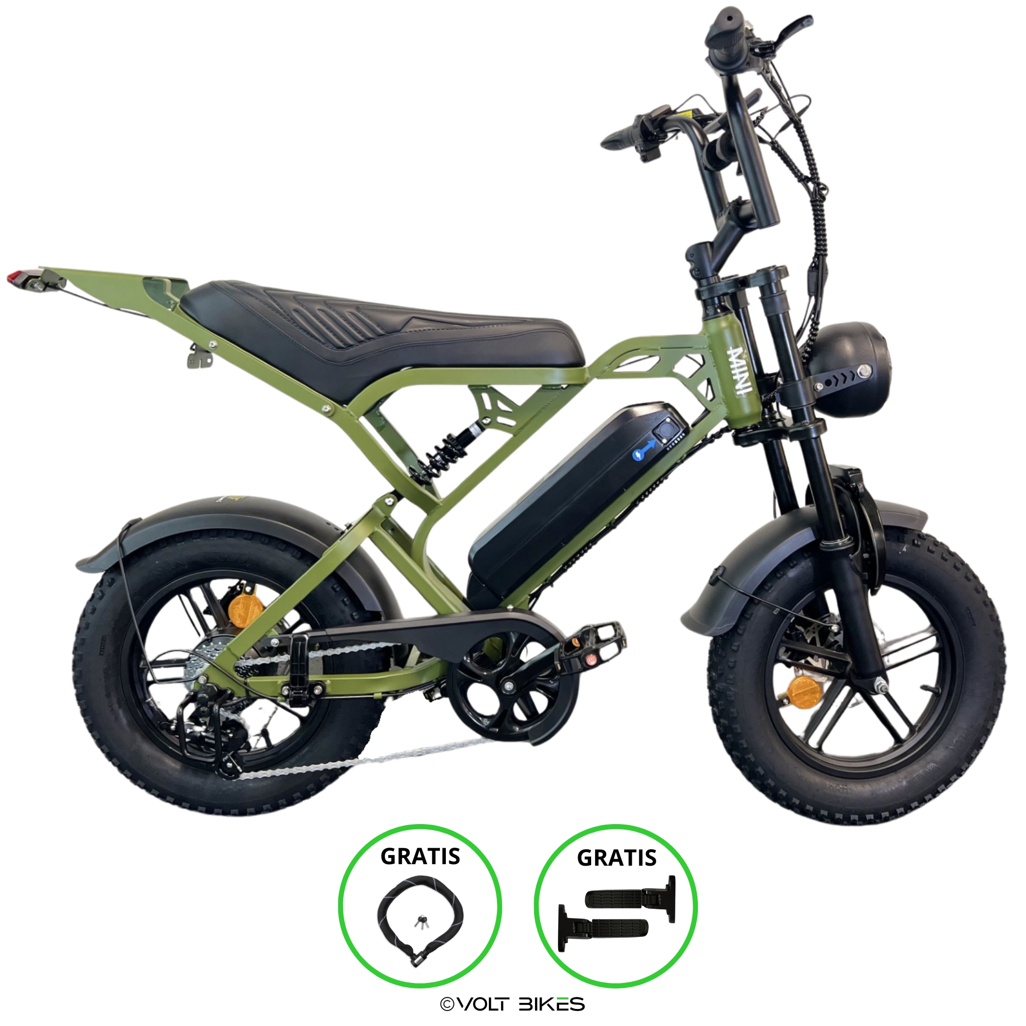 V20 Pro Mini Fatbike - Army Green - Ringslot